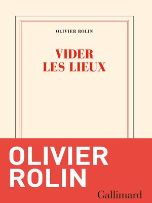 cover image of Vider les lieux